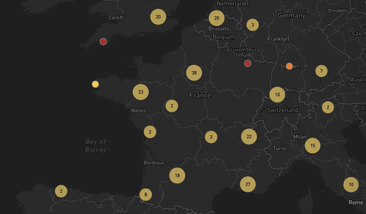 Revendeurs Beetobeez en France et en Europe sur la carte